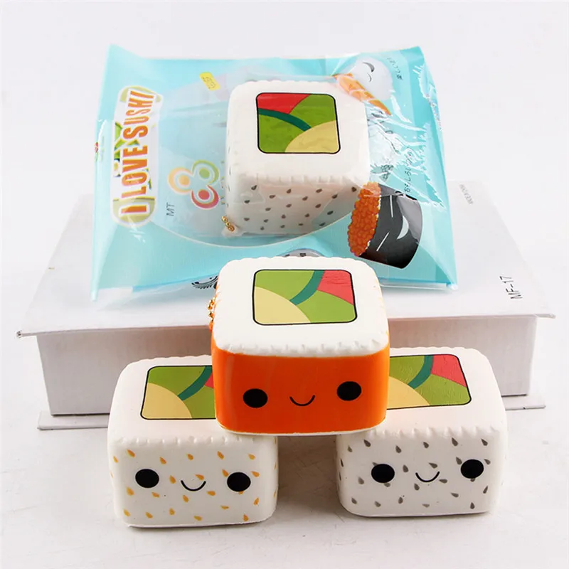 

Sushi Scented Squeeze Slow Rising Fun Toy Relieve Stress Cure Gift squeeze toy