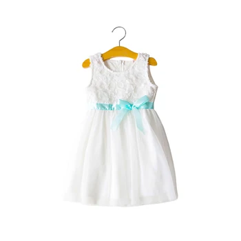 

white 3d flower lace dress age for 3 - 9 yrs little girls christmas dress 2019 new autumn winter kids evening gowns girls frocks