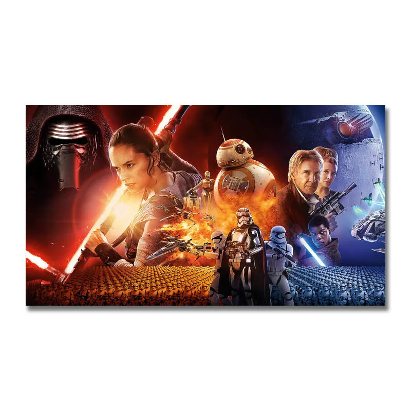 Star Wars The Last Jedi Movie Silk Poster 13x24 24x43 inch