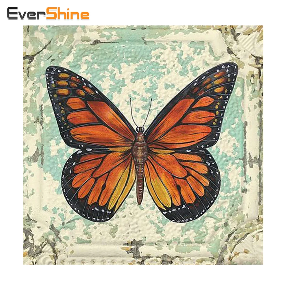 

EverShine 5D DIY Diamond Painting Butterfly Mosaic Cross Stitch Rhinestone Diamond Embroidery Home Decoration