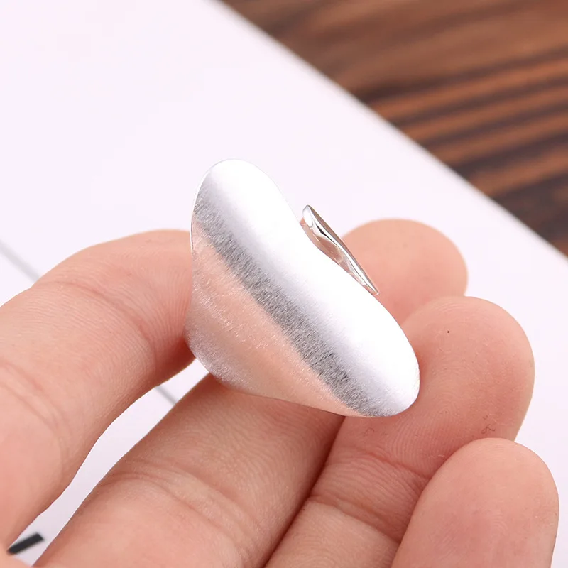 S925 genuine sterling silver ring finger ring on the female Korean fashion all-match matte silver jewelry ring opening S925 genuine sterling silver ring finger ring on the female Korean fashion all-match matte silver jewelry ring opening