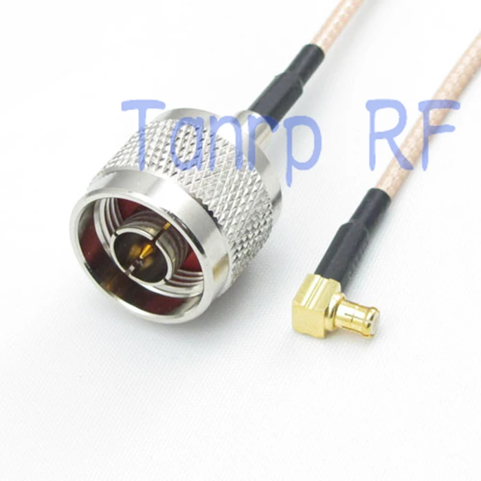 

50CM Pigtail coaxial jumper cable RG316 extension cord 20in N male plug to MCX male right angle RF adapter connector