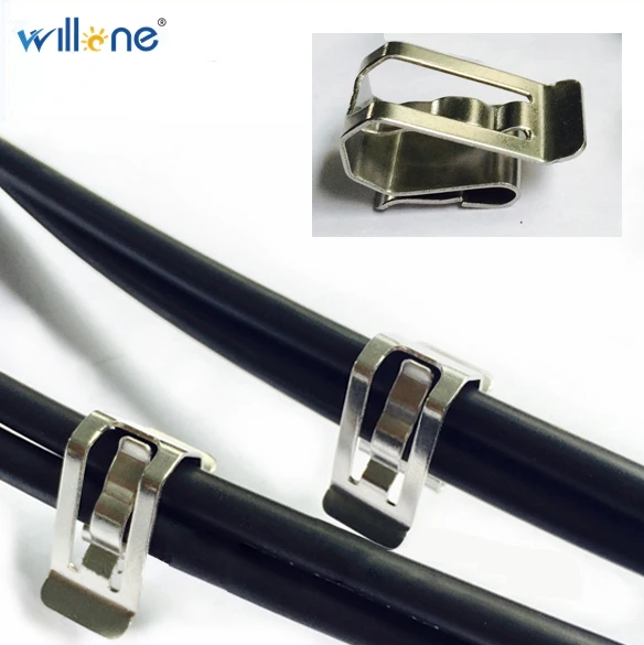 Willone 50 шт. кабель солнечной батареи из нержавеющей стали зажим/зажим для установки 2 PV солнечный кабель