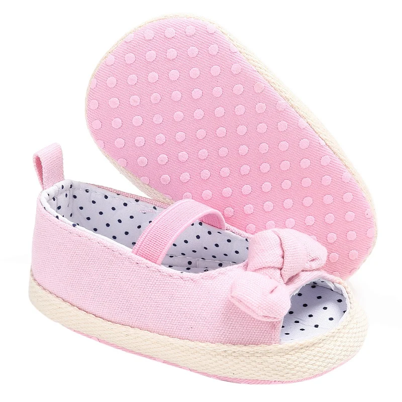 Summer Baby Lace Flower Print Shoes Size Kids Baby Girls Sandals Shoes Skid Proof Toddlers Pink White