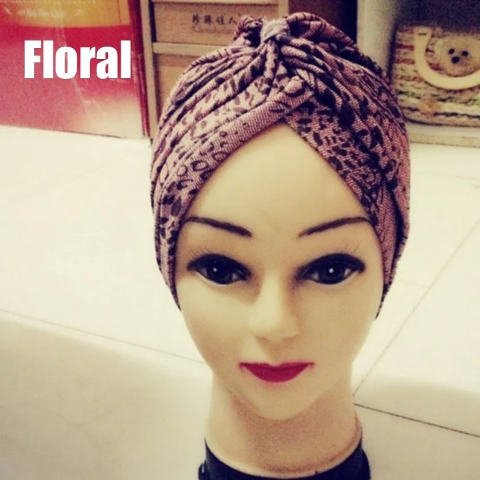 

Hot Sale Fashion Leopard Gold Turban Chemo Hair Head Wrap Yoga Cap Bath Cap New CXZ