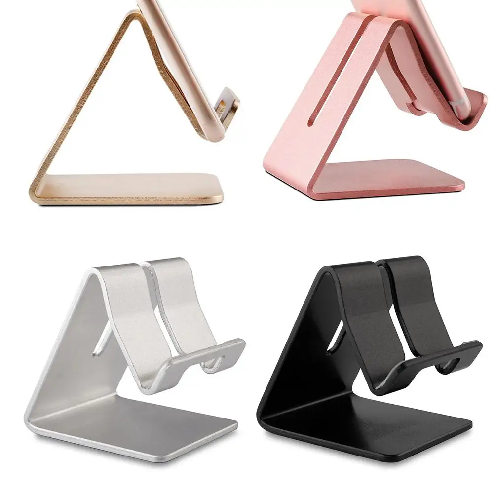 Phone Holder Foldable Stand Aluminum Alloy Cell Phone Tablet PC Desk
