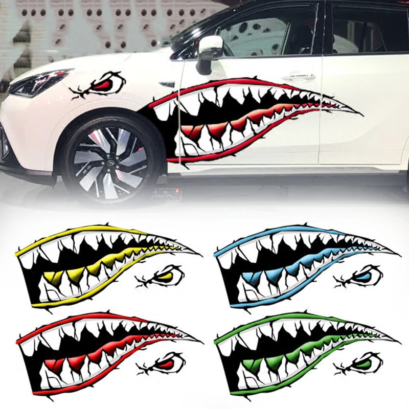 150cm Big Shark Mouth Eyes Sharp Teeth Body Garland Side ...