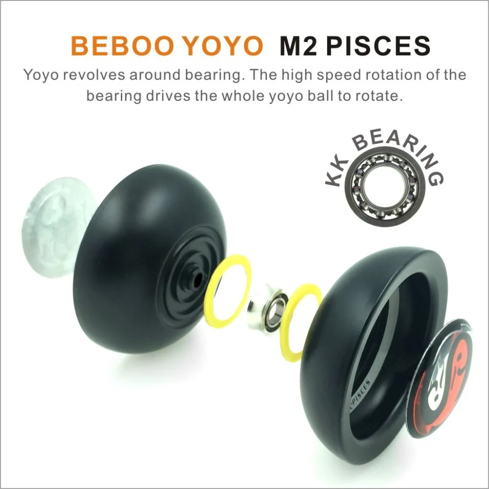 Beboo M2/M7 йо мяч подшипник в Йо сплав Алюминий йо-йо, металлический Профессиональный Auldey йо-йо игрушки Аксессуары для йо-йо