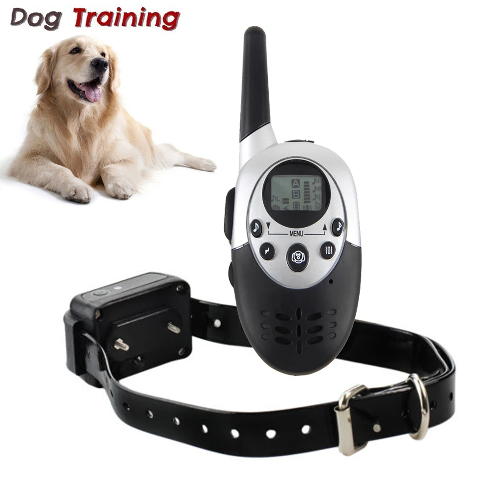 

1000M LCD Electric Dog Training Collar Pet Remote Control Waterproof Rechargeable with LCD Display for All Size Shock Vibration