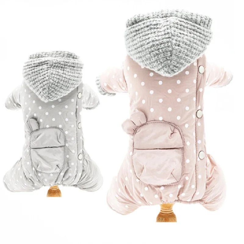 

2018 Hoodies four-legged Pet Jumpsuit Dog Clothes winter clothing Coat Autumn Clothes for Small Medium dogs Pet Pruducts Teddy
