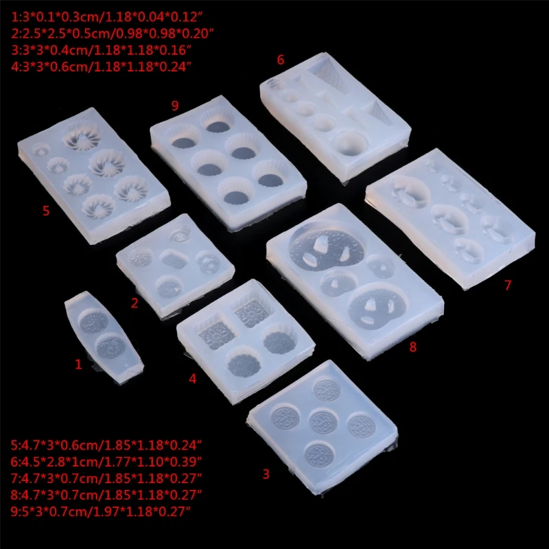

Mini Shapes Silicone Mold Cake Jelly Chocolate Tools Decoration Baking Tackles -W128