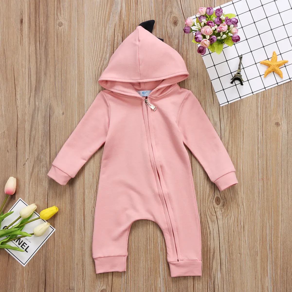 Детский комбинезон с длинным рукавом капюшоном|baby rompers|baby clothesbaby romper autumn |