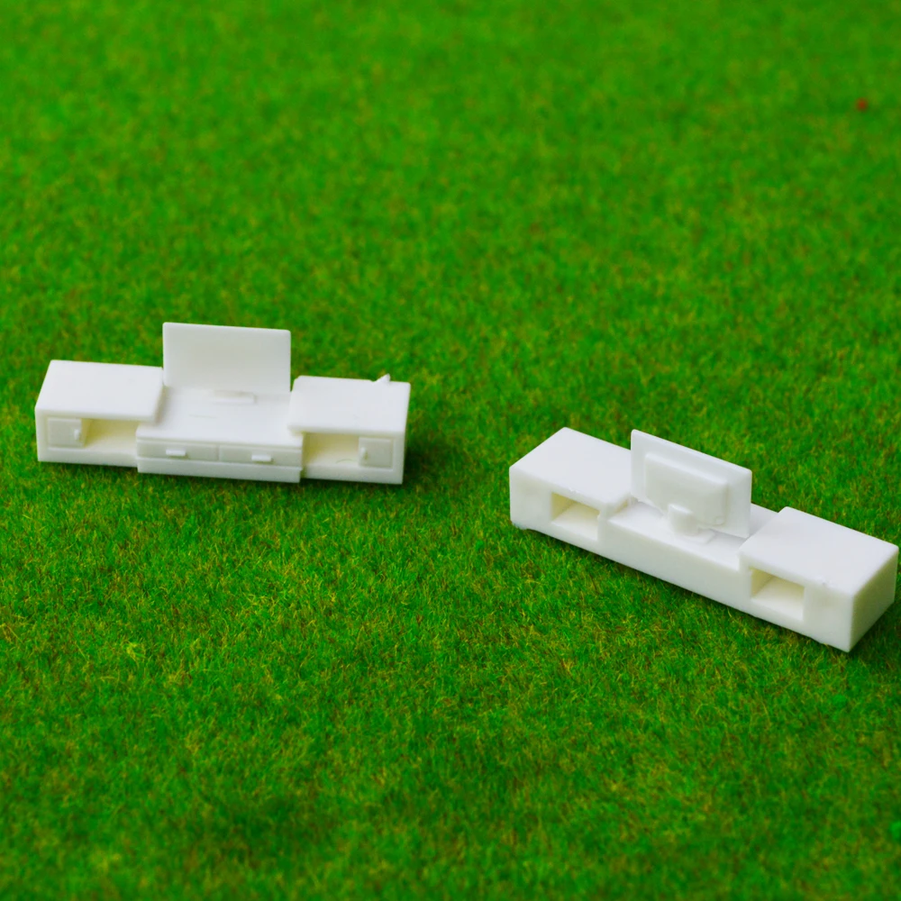 50 قطعة 1:50 قطار تخطيط HO مقياس نموذج حامل تلفاز داخلي نموذج الأثاث التلفزيون مجلس الوزراء