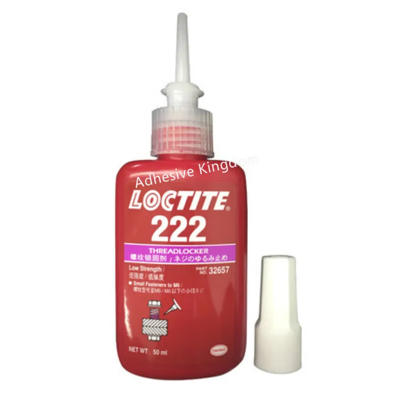 

50ml Loctite 222 thread locking low intensity anaerobic thread seal medium viscosity