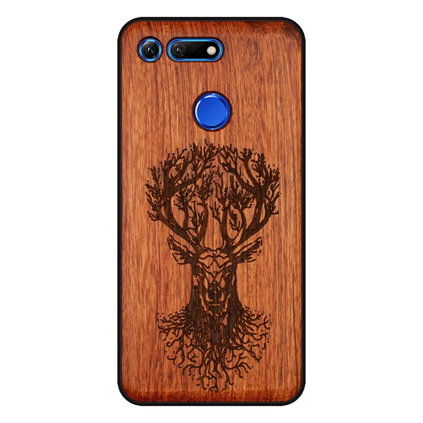 BOOGIC Original Wood Phone Case For Huawei Honor View 20 V20 V10 Wood +TPU Cover For Honor 8x Play 10 Ultra-Thin Wooden Coque (5)