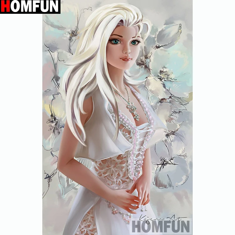 Алмазная живопись HOMFUN мультяшная принцесса вышивка крестиком из