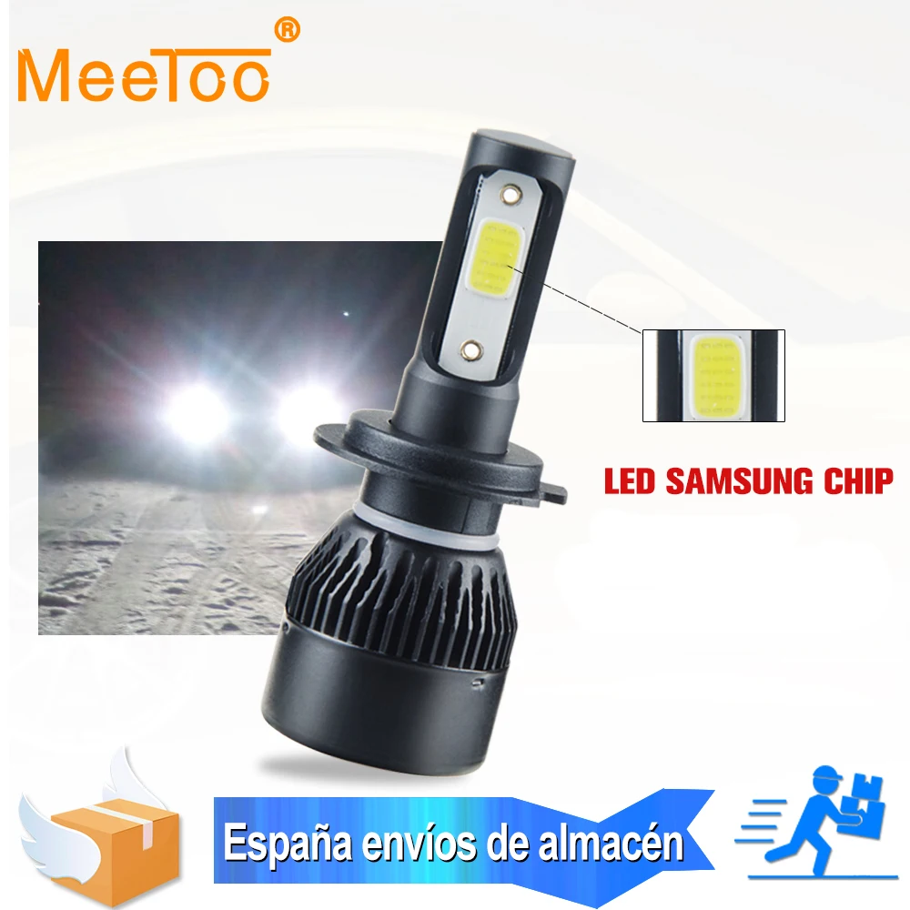 

1Pcs Led Car Headlight H7 H4 4300K 6500K H1 H11 LED Car Light HB4 HB3 9005 9006 72W 8000LM Automobile Headlamp 12V 24V Led bulbs