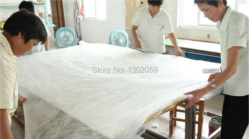 С фабрики 260X240 см белое шелковое одеяло из шелка тутового шелкопряда одеяло- сделать любой размер