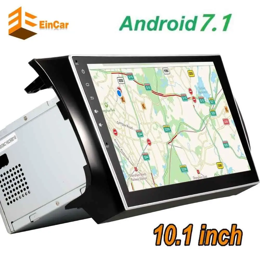 Android 7 1 2din Автомобильная стерео система 10 дюймов планшет головное устройство для