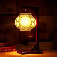 Цзиндэчжэнь китайский творческий керамическая настольная лампа спальня кабинет гостиной столовой украшения лампа настольная лампа синий и белый