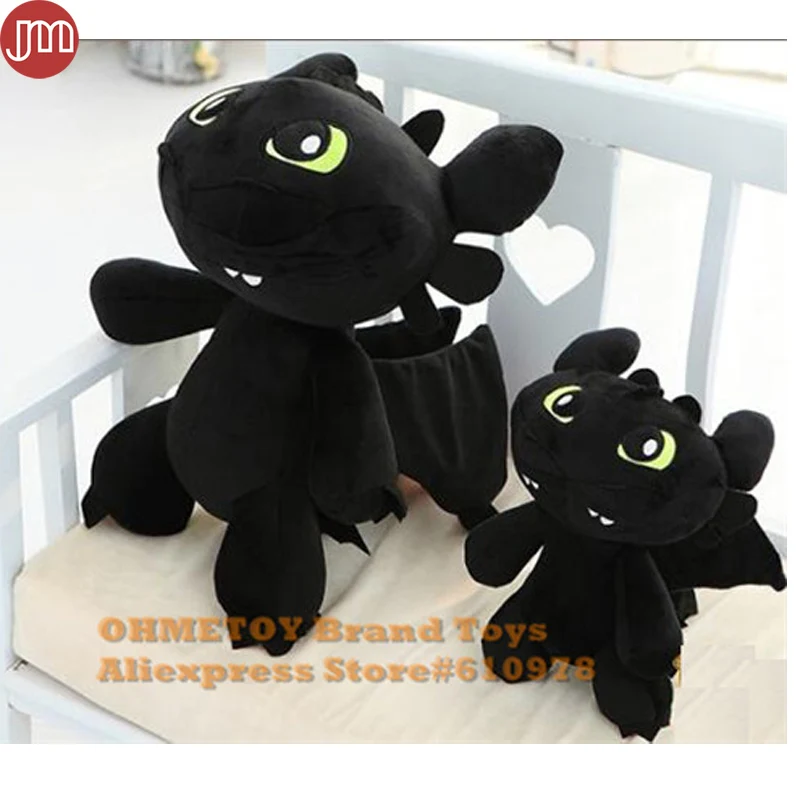 

OHMETOY Night Fury Toothless Dragon How To Train Your Dragon 2 Plush Toy Anime Baby Dolls Kids Gift Brinquedos Juguetes 18-30cm