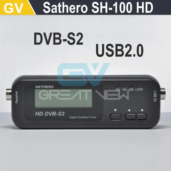 Sathero SH 100 HD карманный цифровой спутниковый Finder sh-100 HD Спутниковое метр HD сигнала СБ Finder с DVBS2 USB