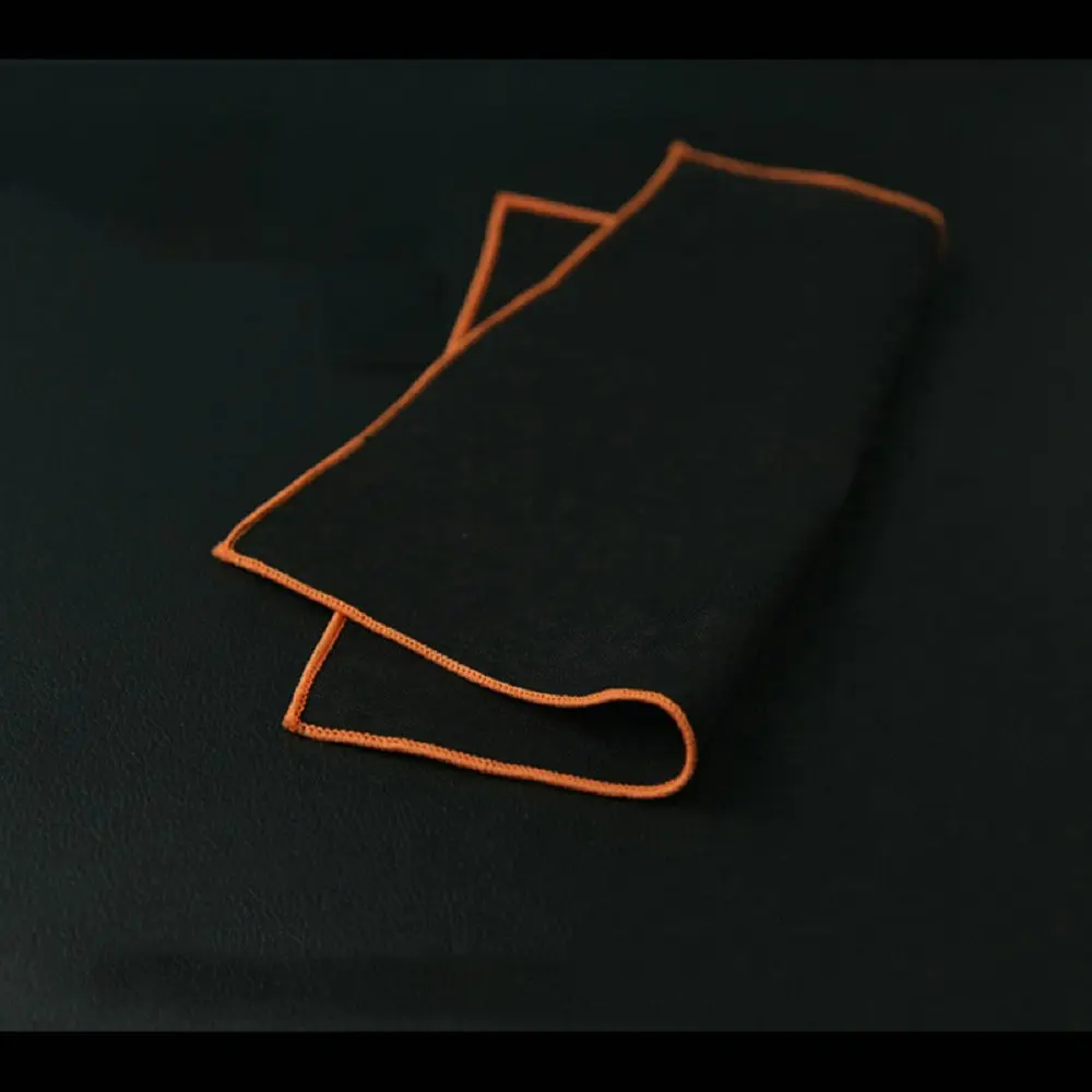 Mantieqingway хлопковый платок для мужских костюмов черный сплошной цвет Карманный квадратный Карманный платок полотенце для свадебной вечеринки носовые платки - Цвет: orange