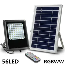 Updated Solar Powered LED Outdoor Flood Light Landscape garden decoration Spotlight Waterproof 5m Cable garden lamp