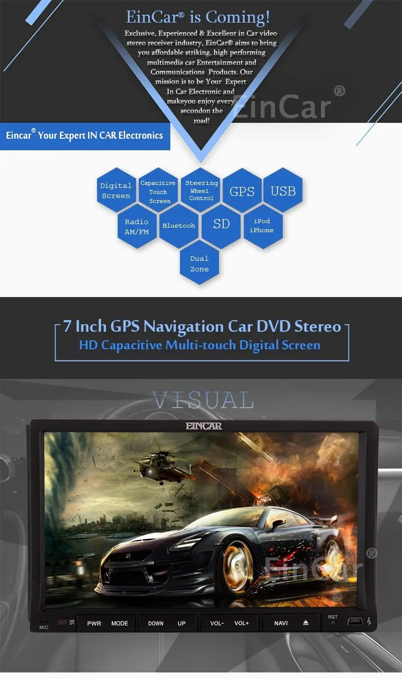 Discount Car dvd gps player Eincar 2 din Headunit GPS Navi FM Radio Stereo Autoradio SD/USB Aux tape recorder autoradio cassette player 20 Discount Car dvd gps player Eincar 2 din Headunit GPS Navi FM Radio Stereo Autoradio SD/USB Aux tape recorder autoradio cassette player 20