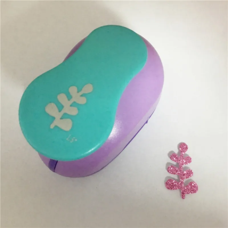 

Free Shipping 1.5"/3.5cm big leaf EVA hole punch paper puncher for greeting card handmade scrapbook branches craft punch machine