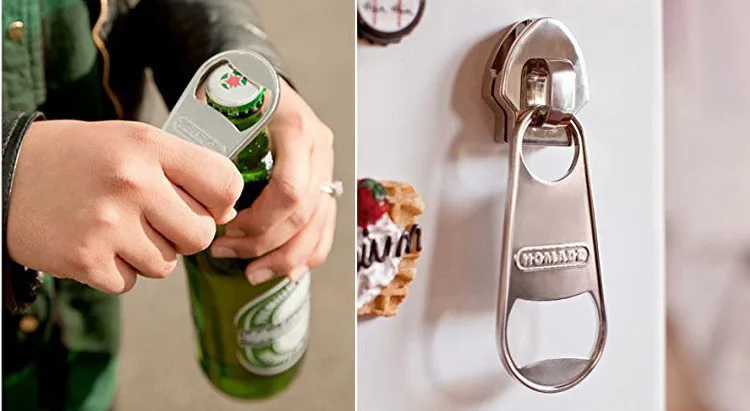 Креативная открывалка для пива Магнитная молния стиль холодильник бутылка пива открыть 6,5