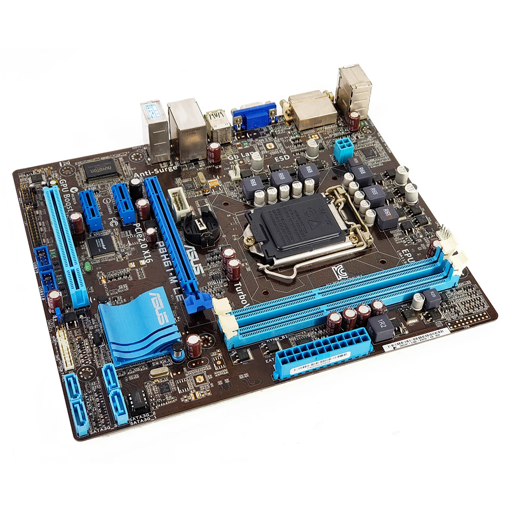 Asus P8H61-M LE настольная материнская плата H61 Socket LGA 1155 для Core i3 i5 i7 DDR3 16G SATA2 USB2.0 uATX оригинальная б/у материнская плата