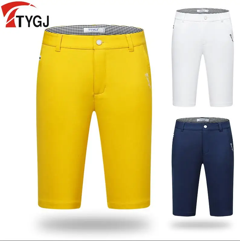 2019 Summer Golf Lady Shorts Stretch Knee length Shorts Women Breathable Soft Comfortable Solid color Golf Sports Shorts XS-XL