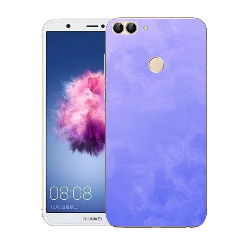 5 65 дюймов для huawei P Smart мягкий прозрачный силиконовый Enjoy 7 S мраморный Печатный