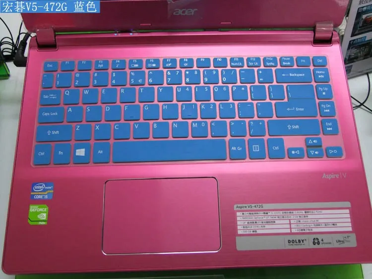 Для acer V5-472 V5-473 V7-481G Новое силиконовое покрытие для клавиатуры протектор