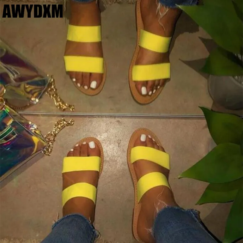 

Women slippers summer new open toe Beach flat Slide ladies outdoor Comfort slip on Breathable casual shoe light woman shoes S668