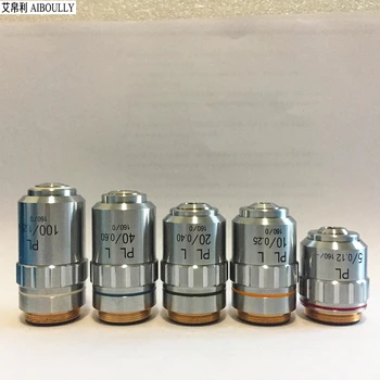 

AIBOULLY 5x Long Working Distance Flat field Achromatic 100X Objective Lens Analysis of Nonferrous Metals Mineral Structure 10x