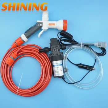 

Electric 60W High Pressure Car Washing Pump Washer Machine, DC 12V Portable In-car Electric Car Wash Washer Car-washing Machine