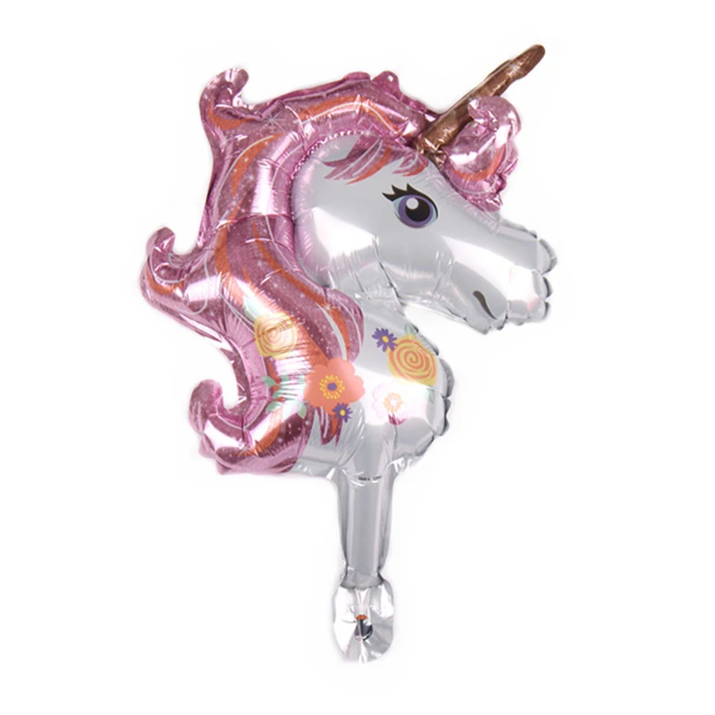 48*32cm Mini Size Unicorn Balloon Birthday Party Supplies Decorations Adult Kids Happy Wedding Foil Balloons Helium Flying | Дом и сад