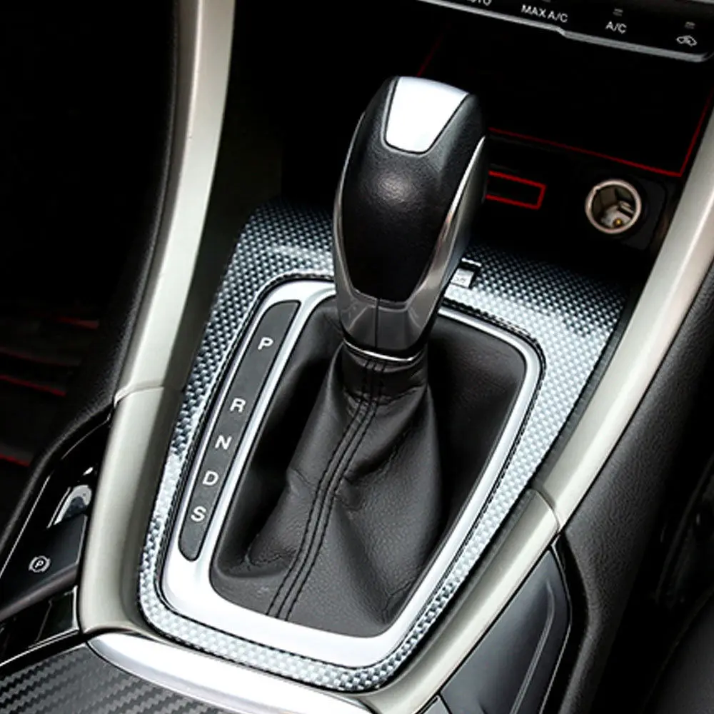 Абс карбоновое волокно цвета салона автомобиля молдинги панельная Накладка для коробки передач Накладка для Ford Fusion Mondeo 2013- стайлинга автомобилей чехлы