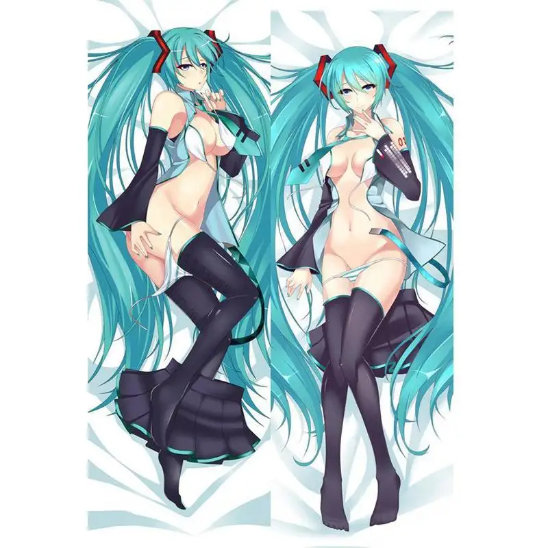 

Japan Characters Anime VOCALOID Hatsune Miku Two-Sides Throw Otaku Dakimakura Gifts Bedding Hugging Body Pillow Case 150x50 CM