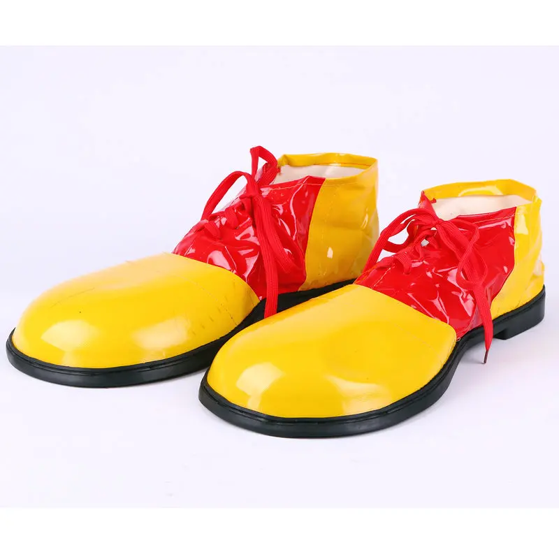 Halloween-Costumes-Adult-Funny-Circus-Clown-Shoes-for-Men-Red-Green (2)