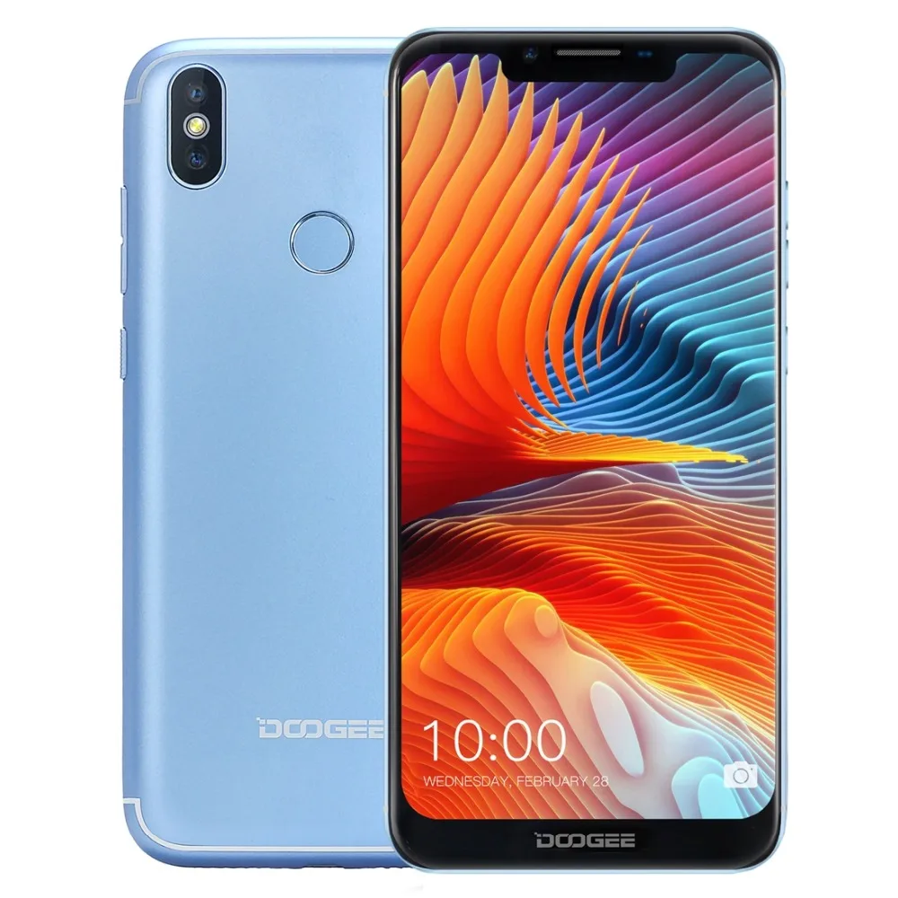 

DOOGEE BL5500 Lite Cell Phone 5500mAh 1 4G Lte 6.19'' Android 8.1 3.0MP Fingerprint ID Unlock 2GB 16GB Dual SIM Smartphone