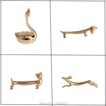 4 шт./лот крутой формы животного изысканный позолоченный металл держатель для палочек украшения стола