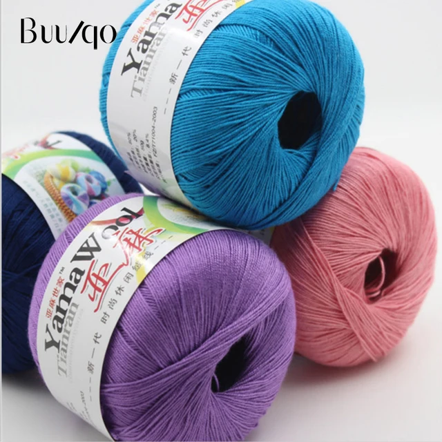 Buy 50g/ball Knitting Yarn Balls Soft 100 Cotton Baby Yarm For Women Hand