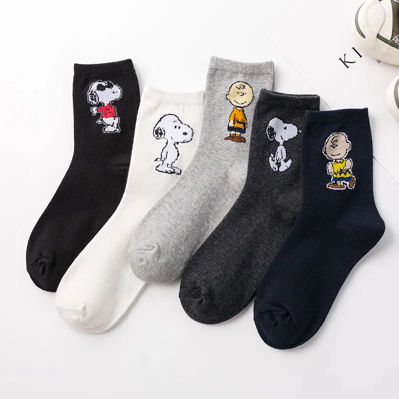

V-Hanver New Cartoon Women Socks Animal Print Fashion Cotton Kawaii Dog Socks Skateboard Funny Socks Happy Long Hosiery Female