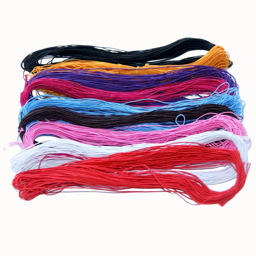 Эластичные бусины стрейч для браслета 9 цветов 25 метров 0 6 мм|beading elastic|cord stringrope bead |