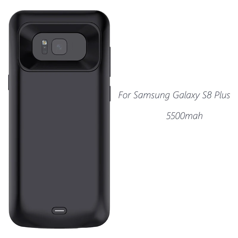 Чехол для аккумулятора для samsung Galaxy S9 S8 Plus 4700/5500mah power Bank мягкий чехол для зарядки телефона из ТПУ чехол для зарядного устройства - Цвет: For S8 Plus 5500mah