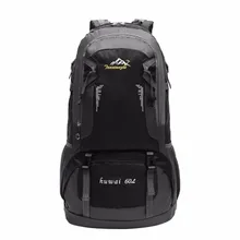 60L Waterproof Wear Resistant Men Women Outdoor Travel Backpack Large Capacity Hiking Climbing Backpack Rucksack
