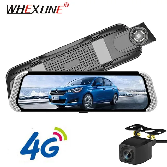Best Offers WHEXUNE 4G Android 10" IPS Rearview Mirror Video Recorder Full HD 1080P Car DVR Camera GPS Nav Maps Night Vision WiFi Dash Cam Best Offers WHEXUNE 4G Android 10" IPS Rearview Mirror Video Recorder Full HD 1080P Car DVR Camera GPS Nav Maps Night Vision WiFi Dash Cam